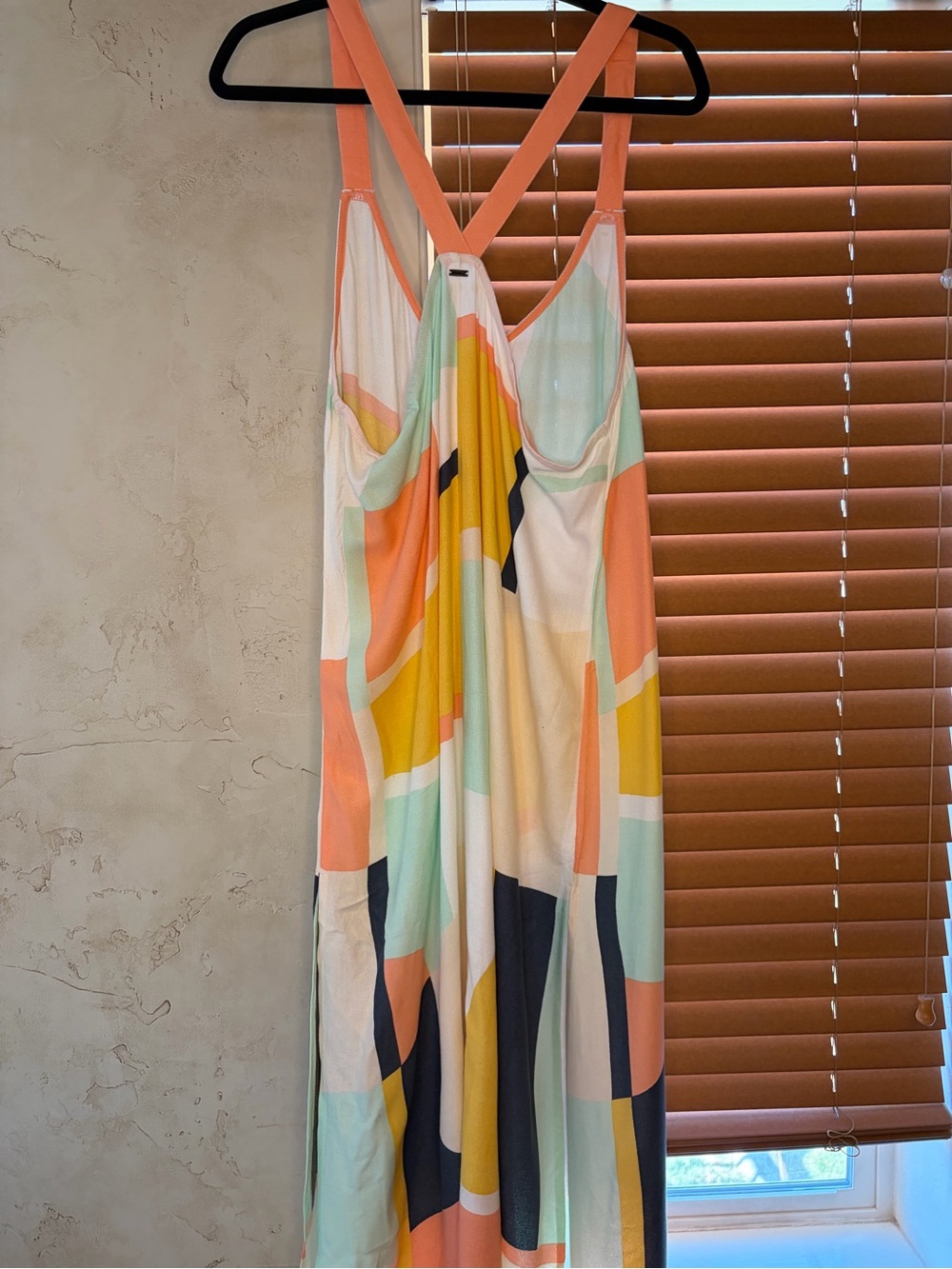 O'Neill Colorblock Maxi Dress in Yellow, Coral, Mint & Navy - Picture 2 of 7